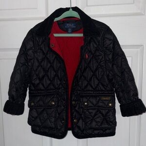 Polo by Ralph Lauren Black Quilted Kids Puffer Jacket